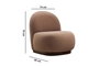 Atelier Del Sofa Sillón Orejero Cappuccino 74x85x75 cm